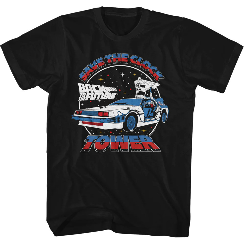 Save The Clock Tower Split Color Back To The Future Tshirt